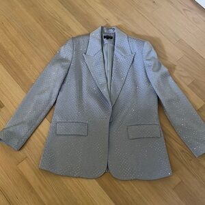 NADINE MERABI | Rhinestone Shorts Set & silk under tank